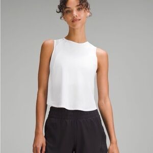 Lululemon sculpt cropped tank top - white